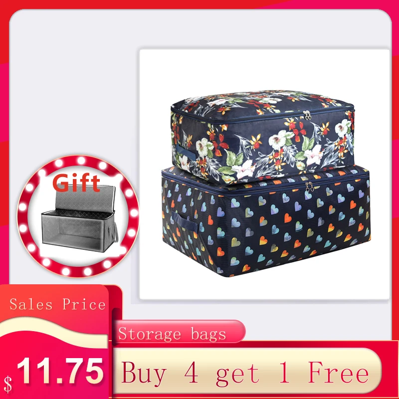 2Pcs Foldable Oxford Quilt Storage Bag Clothes Organizer with Handles - Navy Ombre Flowers L + Navy Heart XXL
2Pcs Foldable Oxford Quilt Storage Bag Clothes Organizer with Handles - Navy Ombre Flowers L + Navy Heart XXL