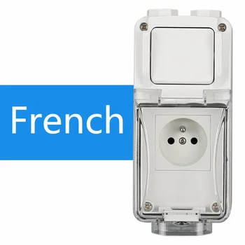 Weatherproof Socket IP66 Waterproof Switch Socket weatherproof switch Outdoor Wall Power Socket Electrical Outlet Grounded
Weatherproof Socket IP66 Waterproof Switch Socket weatherproof switch Outdoor Wall Power Socket Electrical Outlet Grounded
