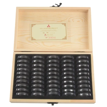 50 Coin Storage Boxes Round Coin Storage Wooden Box Commemorative Coin Collection Box
50 Coin Storage Boxes Round Coin Storage Wooden Box Commemorative Coin Collection Box