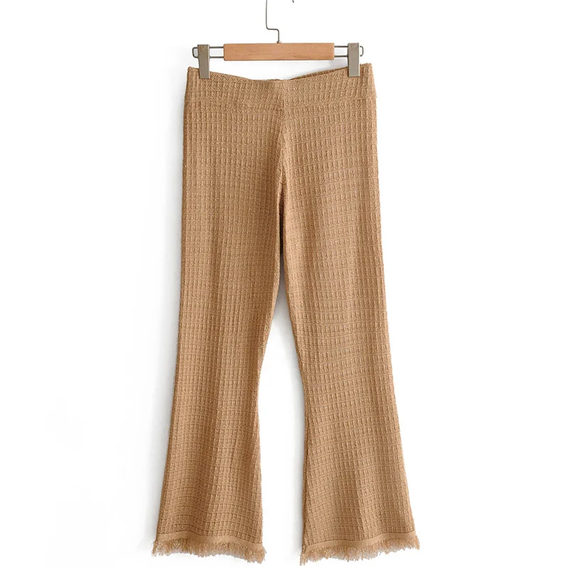 Fandy Lokar Woollen Trimmed Pants Women Fashion Solid Trousers Women Elegant Knitted Pants Female Ladies GAC
Fandy Lokar Woollen Trimmed Pants Women Fashion Solid Trousers Women Elegant Knitted Pants Female Ladies GAC