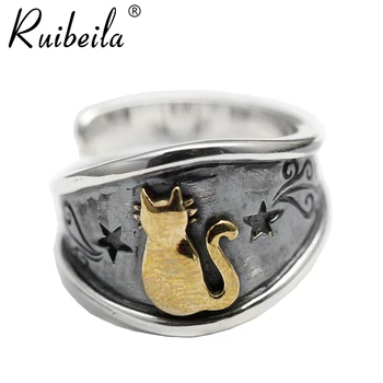 ruibeila925argent personnalité chat étoile homme chat chat bague ouverte dames rétro argent en détresse bague de taille réglable
ruibeila925argent personnalité chat étoile homme chat chat bague ouverte dames rétro argent en détresse bague de taille réglable