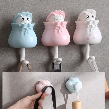 Creative lucky bag lucky cat cute hook free punch wall hanging entrance key sticky hook wall storage door back coat
Creative lucky bag lucky cat cute hook free punch wall hanging entrance key sticky hook wall storage door back coat