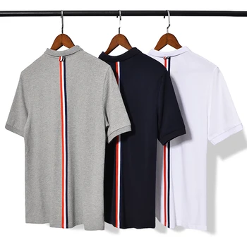2020 Fashion TB THOM Brand T-Shirt Men Women Couple Short Casual Clothing Slim Summer Turn-down Collar Cotton Striped T Shirts
2020 Fashion TB THOM Brand T-Shirt Men Women Couple Short Casual Clothing Slim Summer Turn-down Collar Cotton Striped T Shirts