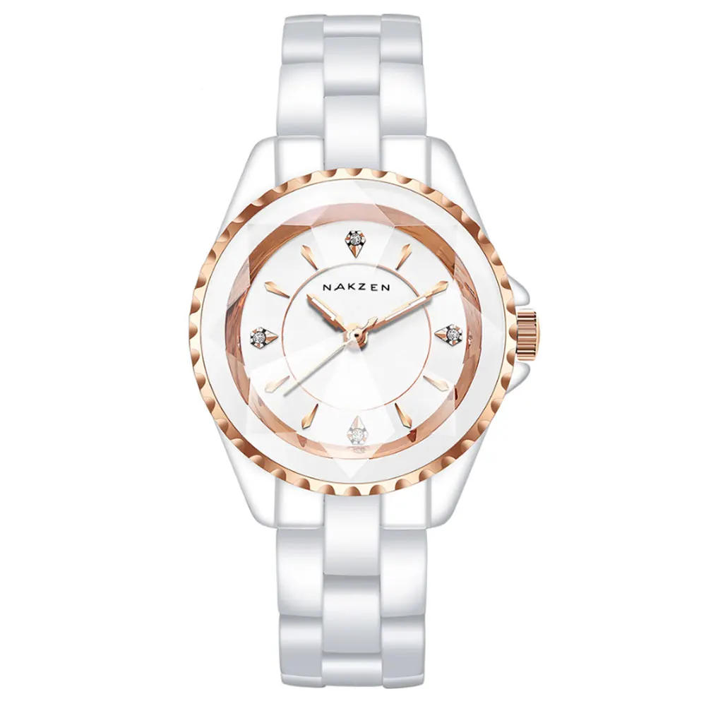 White Ceramic Female Watch Diamond Fashion Waterproof Luminous Pointer Quartz Watch Luxury Brand Business Clock Montre Femme
White Ceramic Female Watch Diamond Fashion Waterproof Luminous Pointer Quartz Watch Luxury Brand Business Clock Montre Femme