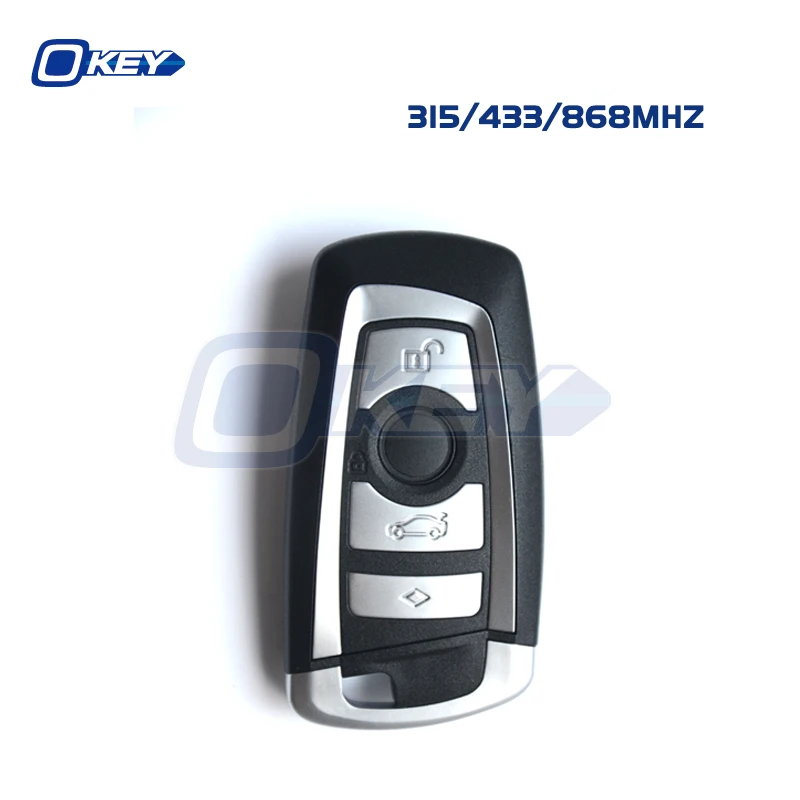 Okey Keyless Go Smart key entry remote for BMW F type HITAG PRO ID49 4 button comfort access 315mhz 433mhz 868mhz KR55WK49863
Okey Keyless Go Smart key entry remote for BMW F type HITAG PRO ID49 4 button comfort access 315mhz 433mhz 868mhz KR55WK49863