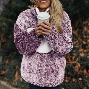 Winter Autumn Women Sweater Solid Color Coat High Collar Pocket Long Sleeve Zipper Outerwear Casual Warm Loose Tops
Winter Autumn Women Sweater Solid Color Coat High Collar Pocket Long Sleeve Zipper Outerwear Casual Warm Loose Tops