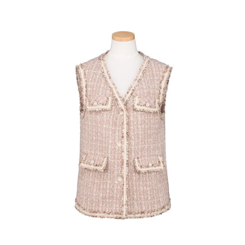 2020 Spring Graceful Chunky Colored Thread Fastener Decoration Shorts Vest Suit A1paa101a14
2020 Spring Graceful Chunky Colored Thread Fastener Decoration Shorts Vest Suit A1paa101a14