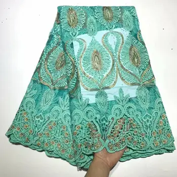 High Quality African Lace Fabric Net French Lace Fabric Tulle With rhinestones Nigerian Lace Fabric For Wedding 5 yards/lot
High Quality African Lace Fabric Net French Lace Fabric Tulle With rhinestones Nigerian Lace Fabric For Wedding 5 yards/lot
