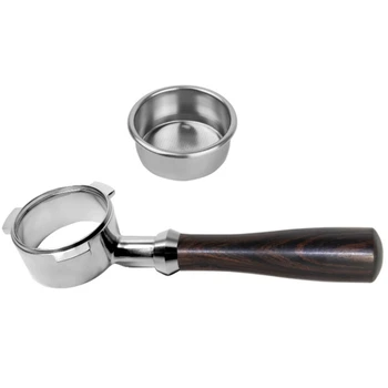 54mm Bottomless Portafilter - Fits Breville Barista Express, Pro, Press ,1 x Filter Basket. (Wood)
54mm Bottomless Portafilter - Fits Breville Barista Express, Pro, Press ,1 x Filter Basket. (Wood)