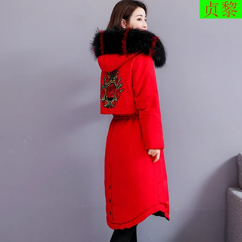 2018 New Style Winter Embroidered Large Size Waist Hugging Slimming Cotton-padded Clothes Women's Mid-length Loose Thick down Ja
2018 New Style Winter Embroidered Large Size Waist Hugging Slimming Cotton-padded Clothes Women's Mid-length Loose Thick down Ja