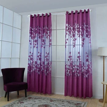 Fashion Floral Tulle Door Window Curtain Drape Panel Sheer Home Decorative Front Curtains BV789 
Fashion Floral Tulle Door Window Curtain Drape Panel Sheer Home Decorative Front Curtains BV789