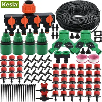 KESLA 5M-50M DIY Micro Drip Irrigation System Dripper Self Watering Garden Balcony Hose Kit With Adjustable Dripper Greenhouse
KESLA 5M-50M DIY Micro Drip Irrigation System Dripper Self Watering Garden Balcony Hose Kit With Adjustable Dripper Greenhouse