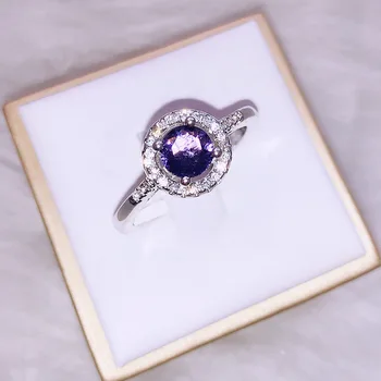 Classic Round Purple Crystal Open Ring Elegant Temperament Female Romantic Birthday Gift
Classic Round Purple Crystal Open Ring Elegant Temperament Female Romantic Birthday Gift