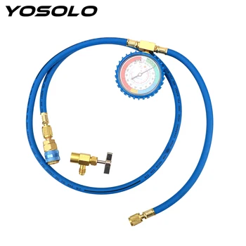 YOSOLO R134A Car Air Conditioning Refrigerant Recharge Hose Reparing Tools Car Accessories Pressure Gauge Measuring Kit
YOSOLO R134A Car Air Conditioning Refrigerant Recharge Hose Reparing Tools Car Accessories Pressure Gauge Measuring Kit