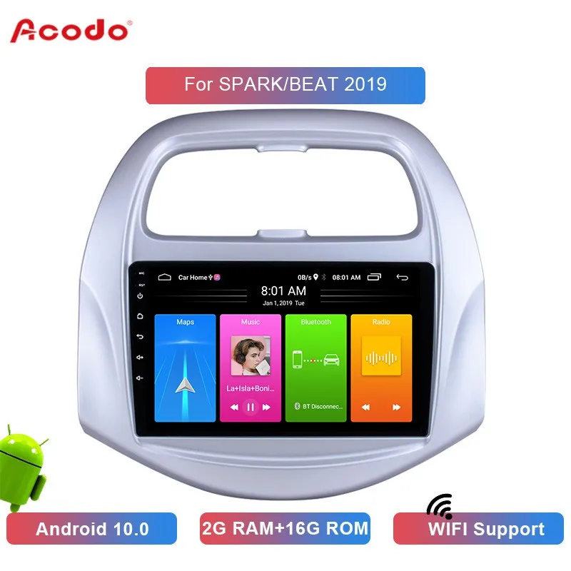 ACODO 2+16G Android 10.0 Car Radio Multimedia Player For Chevrolet SPARK/BEAT 2019 Navigation GPS 2 din
ACODO 2+16G Android 10.0 Car Radio Multimedia Player For Chevrolet SPARK/BEAT 2019 Navigation GPS 2 din