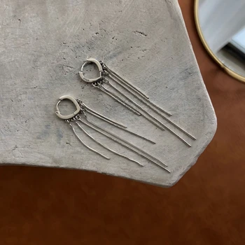 Generous Snake Bone Chain Tassel Earring 925 Sterling Silver Women Heart Earring Long Chain Earring Korean Wedding Festival Gift
Generous Snake Bone Chain Tassel Earring 925 Sterling Silver Women Heart Earring Long Chain Earring Korean Wedding Festival Gift