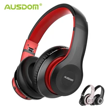 Ausdom ANC10 actif suppression du bruit Bluetooth casque sans fil pliable 30H temps de jeu Hifi basses profondes Bluetooth casque(China)