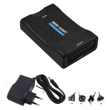 1080P HDMI to SCART Converter Video Audio Upscale Converter AV Signal Adapter HD Receiver Box with AC Power for HDTV DVD Player
1080P HDMI to SCART Converter Video Audio Upscale Converter AV Signal Adapter HD Receiver Box with AC Power for HDTV DVD Player