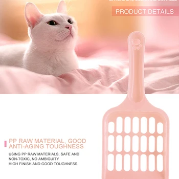 

1pc Useful Cat Litter Shovel Pet Cleanning Tool Plastic Scoop Cat Sand Cleaning Products Toilet For Dog Food Spoons Cat Supplies