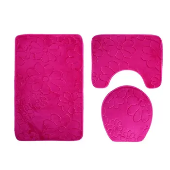 Europe And The United States 3D Three-Dimensional Embossed Toilet Three-Piece Rose Red Shell Bathroom Mat 3 Piece Set
Europe And The United States 3D Three-Dimensional Embossed Toilet Three-Piece Rose Red Shell Bathroom Mat 3 Piece Set