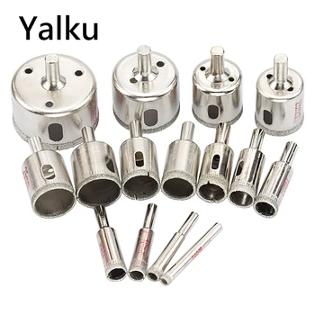 Yalku 15pcs Diamond Coated Drill Bit Set Tile Marble Glass Ceramic Hole Saw Drilling Bits For Power Tools 6mm-50mm
Yalku 15pcs Diamond Coated Drill Bit Set Tile Marble Glass Ceramic Hole Saw Drilling Bits For Power Tools 6mm-50mm