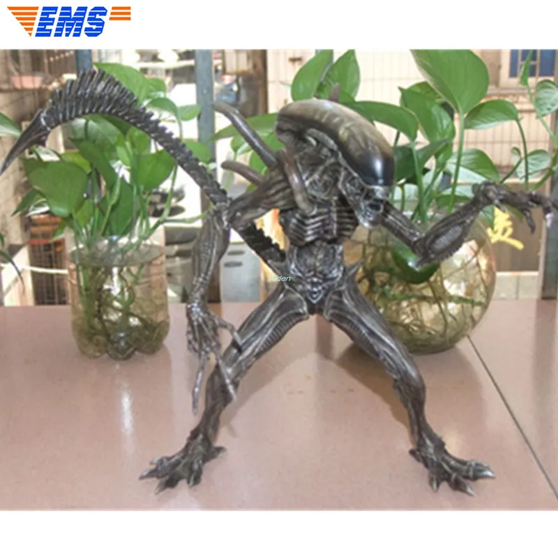 

10" Alien Statue Alien vs. Predator Bust AVP Combat Alien Full-Length Portrait 1/6 Resin Action Collectible Model Toy BOX Z2762