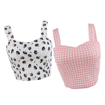 2pcs Women Lingerie Basic Cotton Camisole Shelf Bra Layering Cami Tank Tops with Pad
2pcs Women Lingerie Basic Cotton Camisole Shelf Bra Layering Cami Tank Tops with Pad