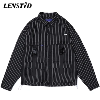 LENSTID 2019 Autumn Men Harajuku Punk Industrial Style Hip Hop Windbreaker Striped Jacket Vintage Streetwear Track Jacket Coats
LENSTID 2019 Autumn Men Harajuku Punk Industrial Style Hip Hop Windbreaker Striped Jacket Vintage Streetwear Track Jacket Coats