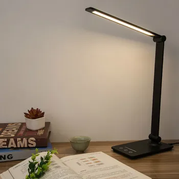 

Rotatable LED Desk Lamp Eye-protect Reading Light with 3 Modes 5 Dimmable Levels USB Rechargeable Touch Switch Led Table Lamp