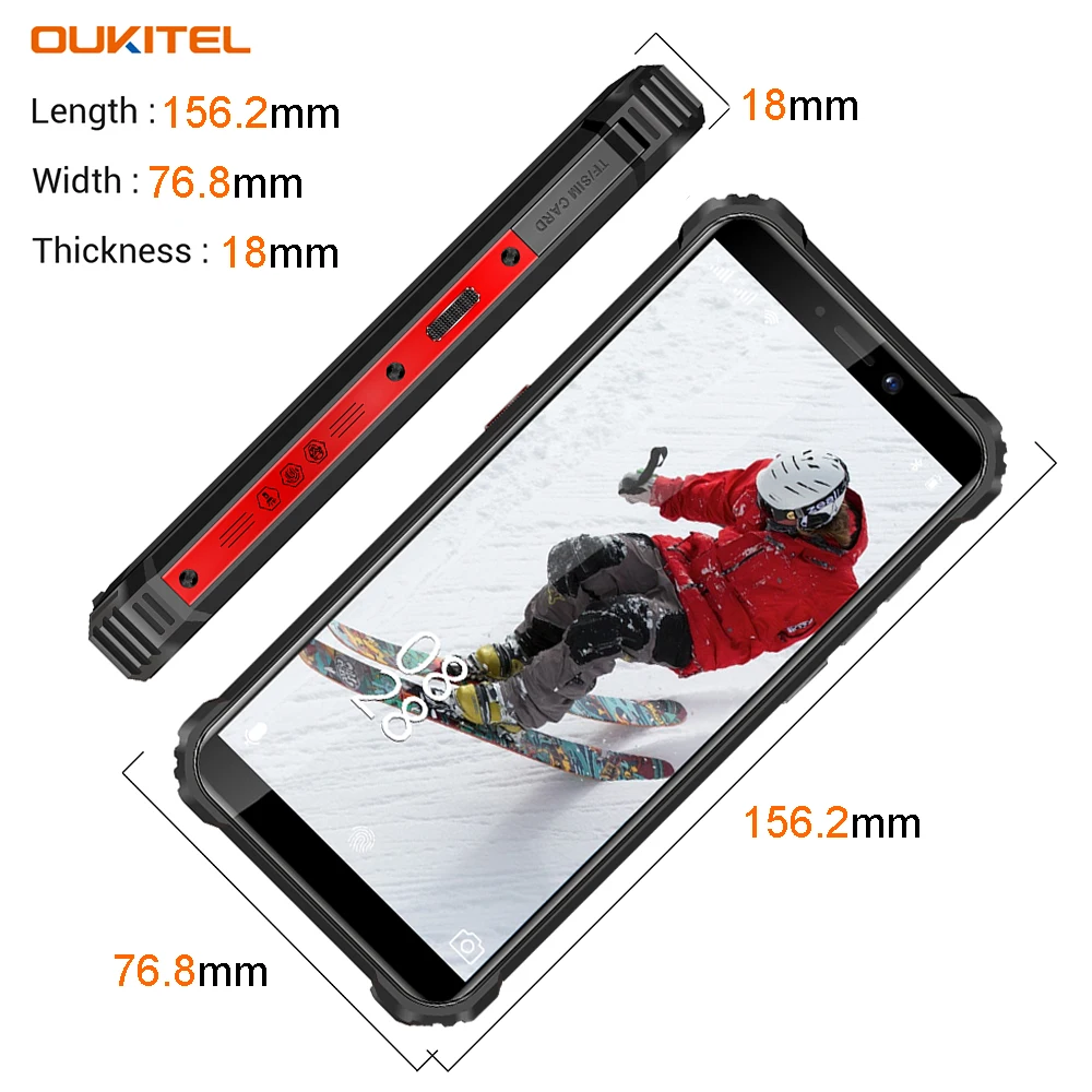 Смартфон OUKITEL WP5 IP68 8000 мА ч Android 10 0 тройная камера 5 дюйма 4 + 32 ГБ|Смартфоны| |