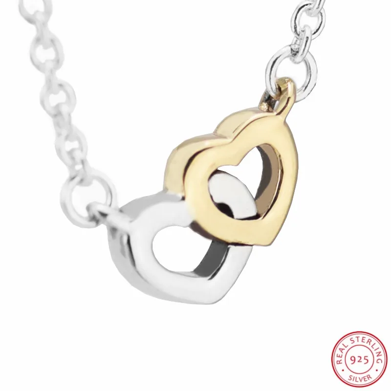 Real-925-Sterling-Silver-14ct-Gold-United-in-Love-Pendant-Necklaces-for-Women-Jewelry-Elegant-Expression (2)
