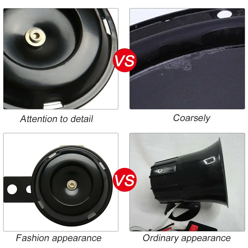 DC 12V Loud Snail Universal Electric Horn 110 dB For Car Truck Auto DC 12V Loud Snail Universal Electric Horn 110 dB For Car Truck Auto