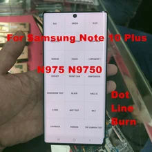 Écran tactile LCD AMOLED pour SAMSUNG GALAXY Note 10 Plus, 5G, N975, N9750, 100% Original, assemblage avec brûlure de points=