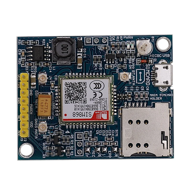 SIM868 GSM GPRS GPS BT Cellular Module MINI SIM868 Board SIM868 Breakout Board,Instead Of SIM808
SIM868 GSM GPRS GPS BT Cellular Module MINI SIM868 Board SIM868 Breakout Board,Instead Of SIM808