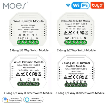 1/2 Way 1/2 Gang Mini WiFi Smart Light Switch Relay Module Smart Life Tuya Wireless Remote Control Work with Alexa Google Home
1/2 Way 1/2 Gang Mini WiFi Smart Light Switch Relay Module Smart Life Tuya Wireless Remote Control Work with Alexa Google Home