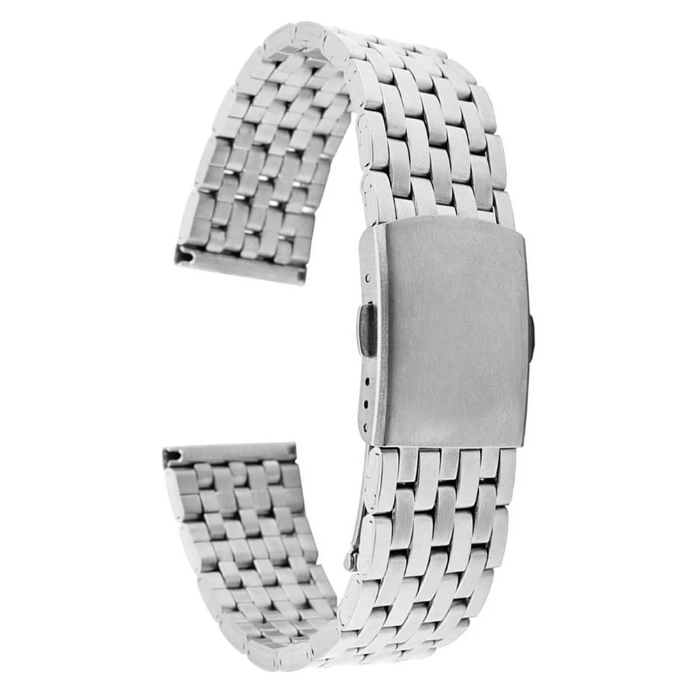 Men 7 Rows Metal Watch Band with Solid Straigh End Stainless Steel Watch with Buckle Deployment Clasp Watch Strap WB112
Men 7 Rows Metal Watch Band with Solid Straigh End Stainless Steel Watch with Buckle Deployment Clasp Watch Strap WB112