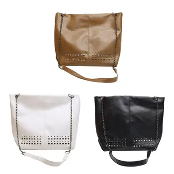 New Fashion Handbags Portable Delicate Design Fashion Rivet Women Shoulder Bags Leather Purse Large Capacity Messenger Handbag 
New Fashion Handbags Portable Delicate Design Fashion Rivet Women Shoulder Bags Leather Purse Large Capacity Messenger Handbag