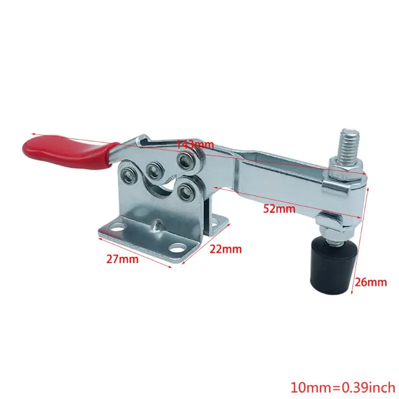 4 pcs Holding Capacity 220lbs(100Kg) Quick Release Vertical Type GH-201b Horizontal Toggle Clamp Hand Tool Set
4 pcs Holding Capacity 220lbs(100Kg) Quick Release Vertical Type GH-201b Horizontal Toggle Clamp Hand Tool Set