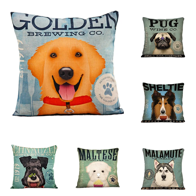 2018 New Home Decor Pillowcase Cute Dog Cushion Cover Linen Cushion Case Chair Sofa Home Decor Throw Pillow Cover 45x45cm
2018 New Home Decor Pillowcase Cute Dog Cushion Cover Linen Cushion Case Chair Sofa Home Decor Throw Pillow Cover 45x45cm