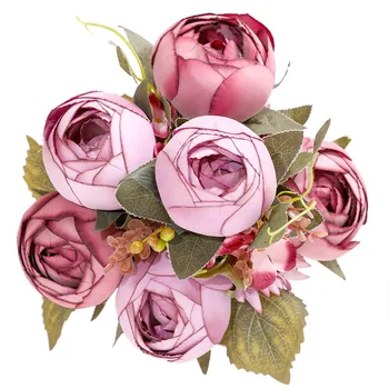 CHENCHENG 11 Heads Artificial Flower Rose Fake Silk Peony Wedding Bouquet Bridal Ornament Home Table Fall Decor
CHENCHENG 11 Heads Artificial Flower Rose Fake Silk Peony Wedding Bouquet Bridal Ornament Home Table Fall Decor