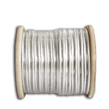 Hifi Speaker Audio Cable Professional Engineering Audio Video Cables DIY AUX Cable 6N Copper Plated Silver Double Parallel Line 
Hifi Speaker Audio Cable Professional Engineering Audio Video Cables DIY AUX Cable 6N Copper Plated Silver Double Parallel Line