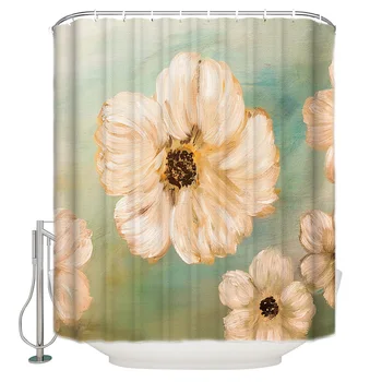 Flower Oil Painting Style Shower Curtain Waterproof Polyester With 12 Hooks
Flower Oil Painting Style Shower Curtain Waterproof Polyester With 12 Hooks