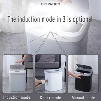 Home Infrared Sensor Large-capacity Waste Bins Smart Trash Can Practical Automatic Touchless Garbage Can
Home Infrared Sensor Large-capacity Waste Bins Smart Trash Can Practical Automatic Touchless Garbage Can