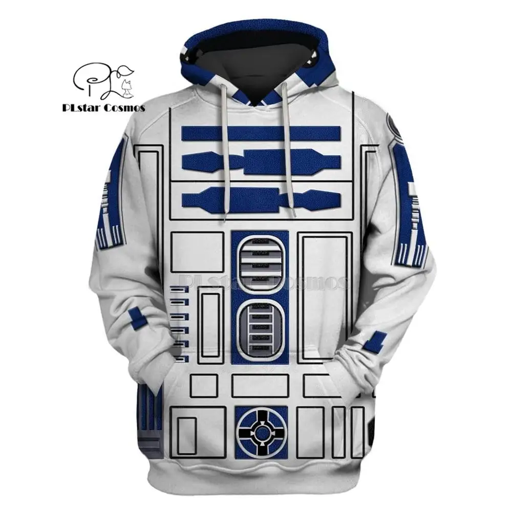 

Movies star wars SW robot 3d printed hoodies/Sweatshirt autumn funny women for men zip hoodies Halloween cosplay streetwear