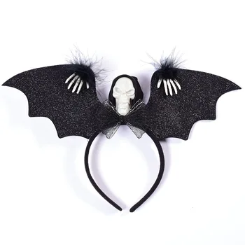 Halloween Cartoon Bat Skeleton Head Luminous LED Flashing Light Hair Clasp Hair Hoop Cosplay Costume Party for Girl Chidren
Halloween Cartoon Bat Skeleton Head Luminous LED Flashing Light Hair Clasp Hair Hoop Cosplay Costume Party for Girl Chidren