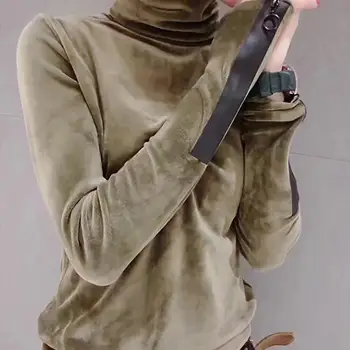 Woman 2019 Velvet Warm Bottoming Half Turtleneck Pullover Sweaters New Fashion Fall Korean Long Sleeve Pullover Sweater
Woman 2019 Velvet Warm Bottoming Half Turtleneck Pullover Sweaters New Fashion Fall Korean Long Sleeve Pullover Sweater