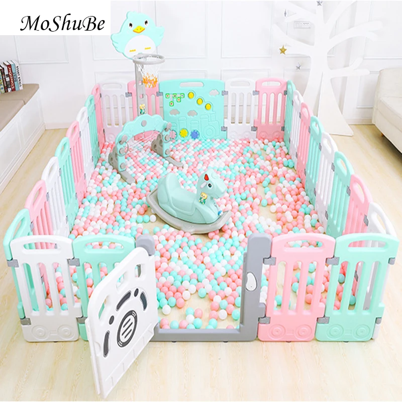 Indoor Baby Playpen Plastic Children's Play Fence Todder Kids Safety Barrier Ball Pool Home Infant Crawling Fence Yard
Indoor Baby Playpen Plastic Children's Play Fence Todder Kids Safety Barrier Ball Pool Home Infant Crawling Fence Yard