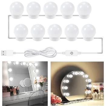 USB LED 5V Makeup Mirror Light Bulb Hollywood Vanity Lights Touch Dimmable Makeup Lamp 2 6 10 14 Bulbs Kit for Dressing Table
USB LED 5V Makeup Mirror Light Bulb Hollywood Vanity Lights Touch Dimmable Makeup Lamp 2 6 10 14 Bulbs Kit for Dressing Table
