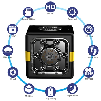 Mini WiFi Camera 1080P Full HD Video Webcam Smart IR-cut Night Vision Motion Sensor security Cameras Wide Angle Cams Lens
Mini WiFi Camera 1080P Full HD Video Webcam Smart IR-cut Night Vision Motion Sensor security Cameras Wide Angle Cams Lens