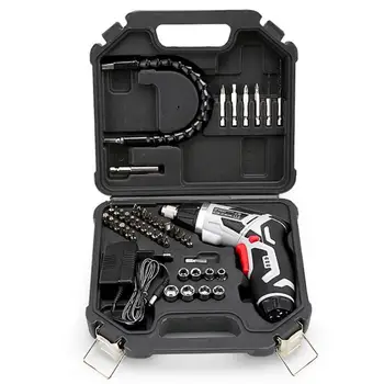 Multi-functional Cordless Electric Screwdriver Household Lithium-Ion Rechargeable Drill/Driver Power Gun Tools Kit with Light
Multi-functional Cordless Electric Screwdriver Household Lithium-Ion Rechargeable Drill/Driver Power Gun Tools Kit with Light